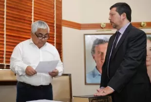 Salazar, Rodríguez y Corti firman el decreto que autoriza el uso del Fondo Educativo para salarios y aguinaldo